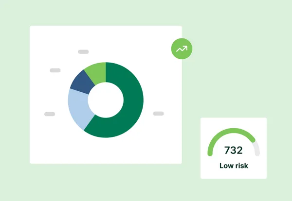 Business credit report insights illustration