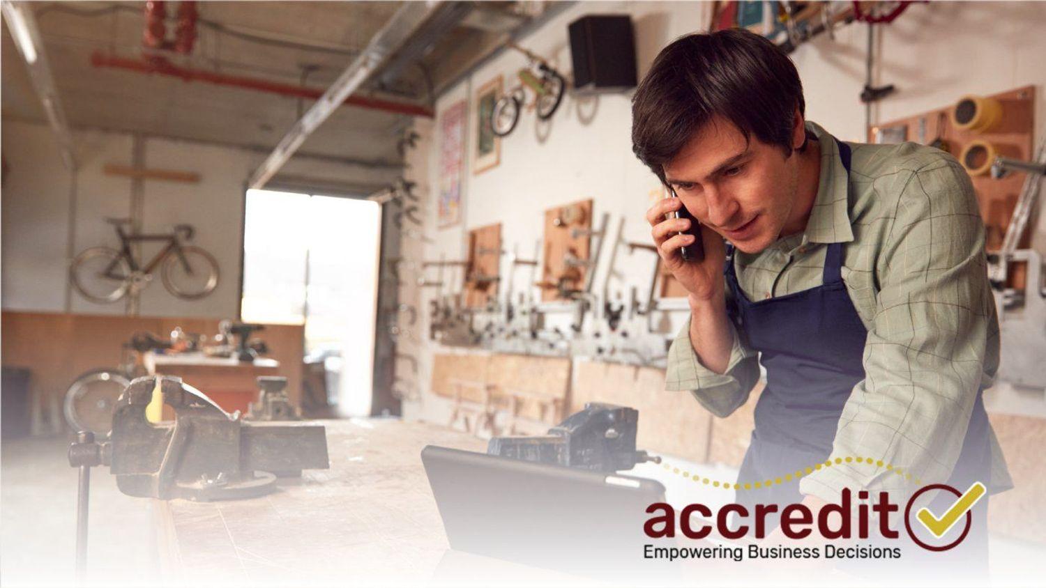 Man talking on a phone.