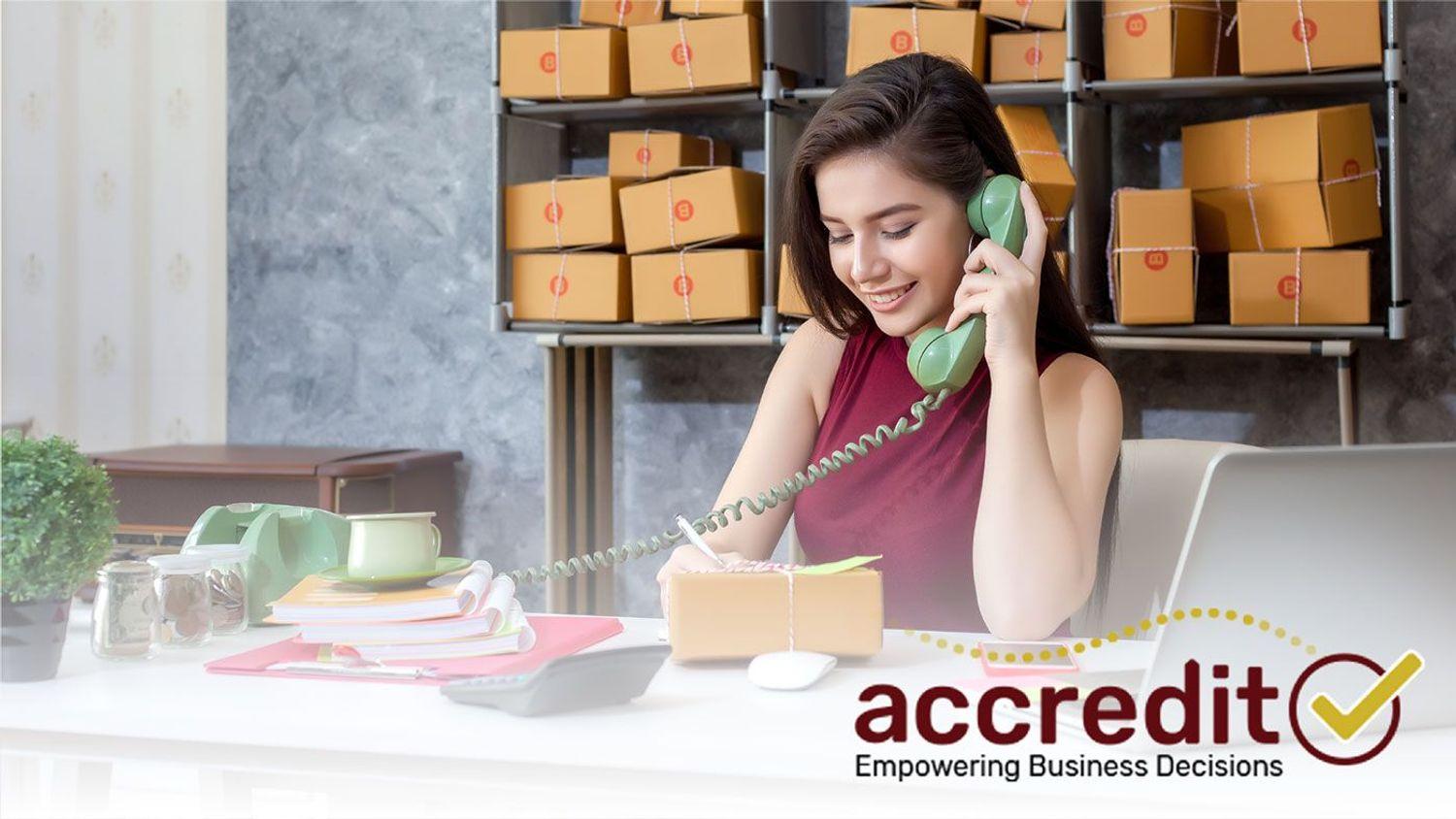 Woman talking on the phone.