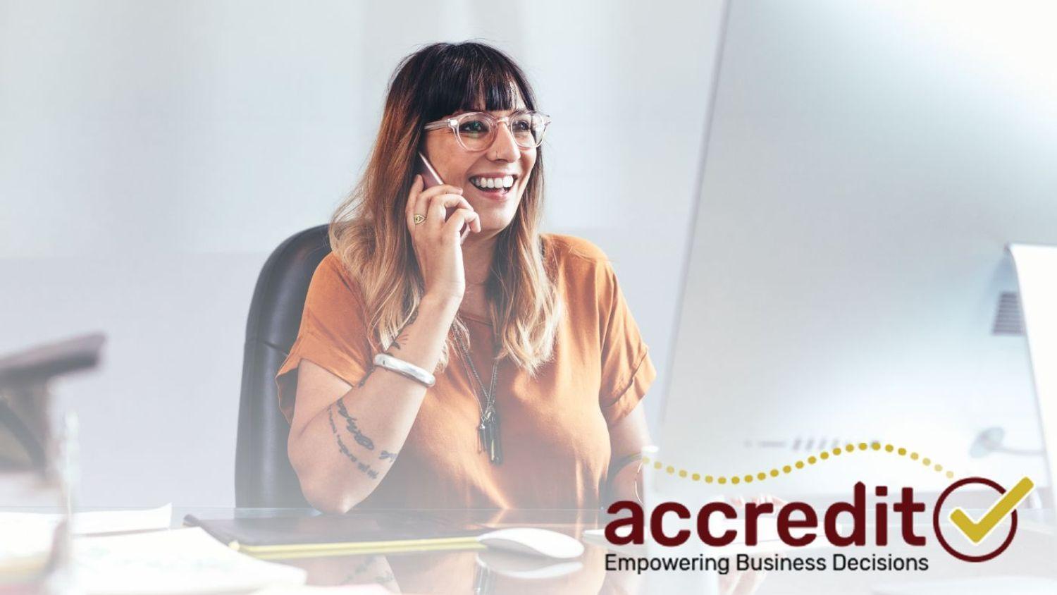 Woman talking on the phone.