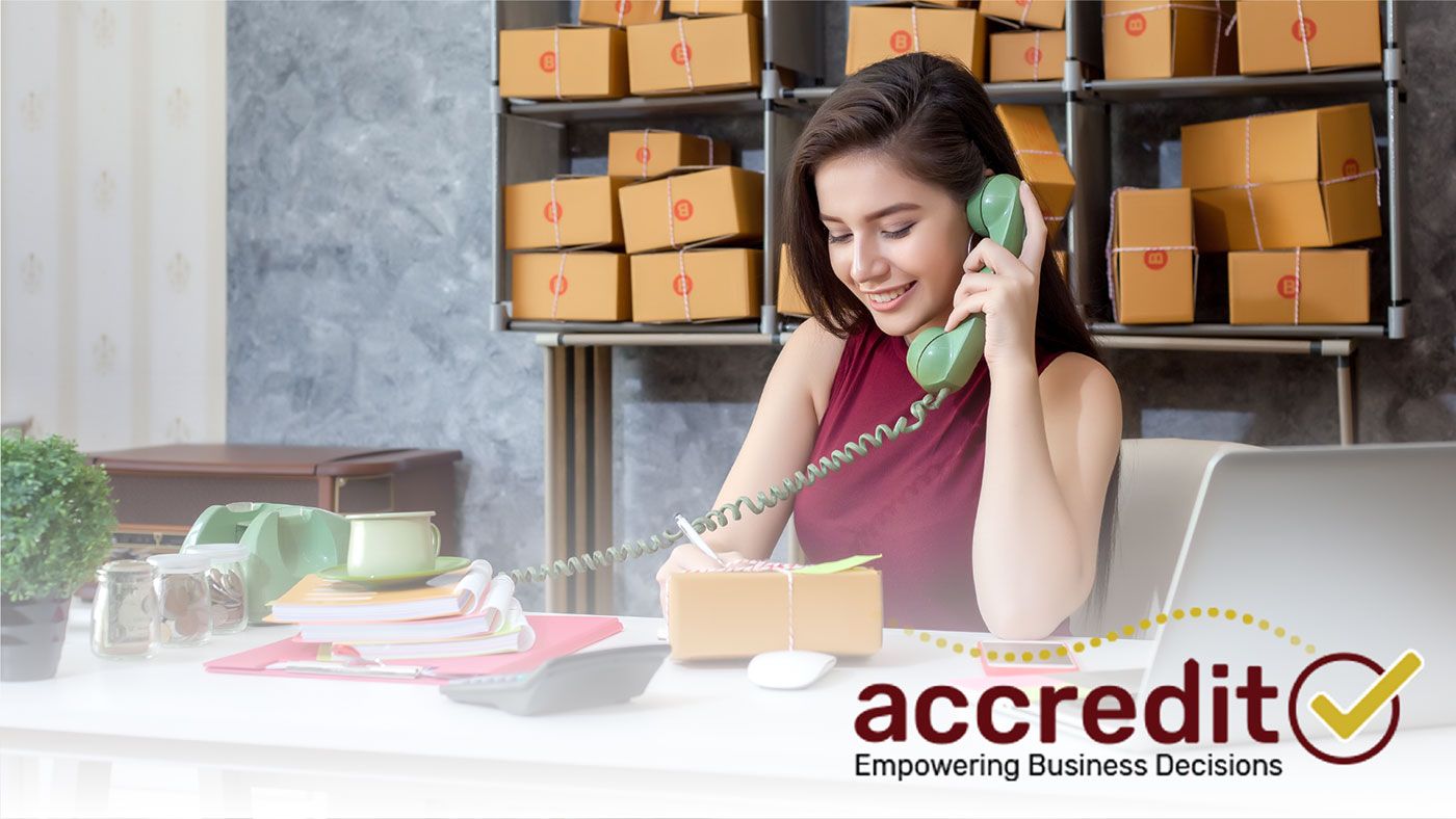 Woman talking on the phone.